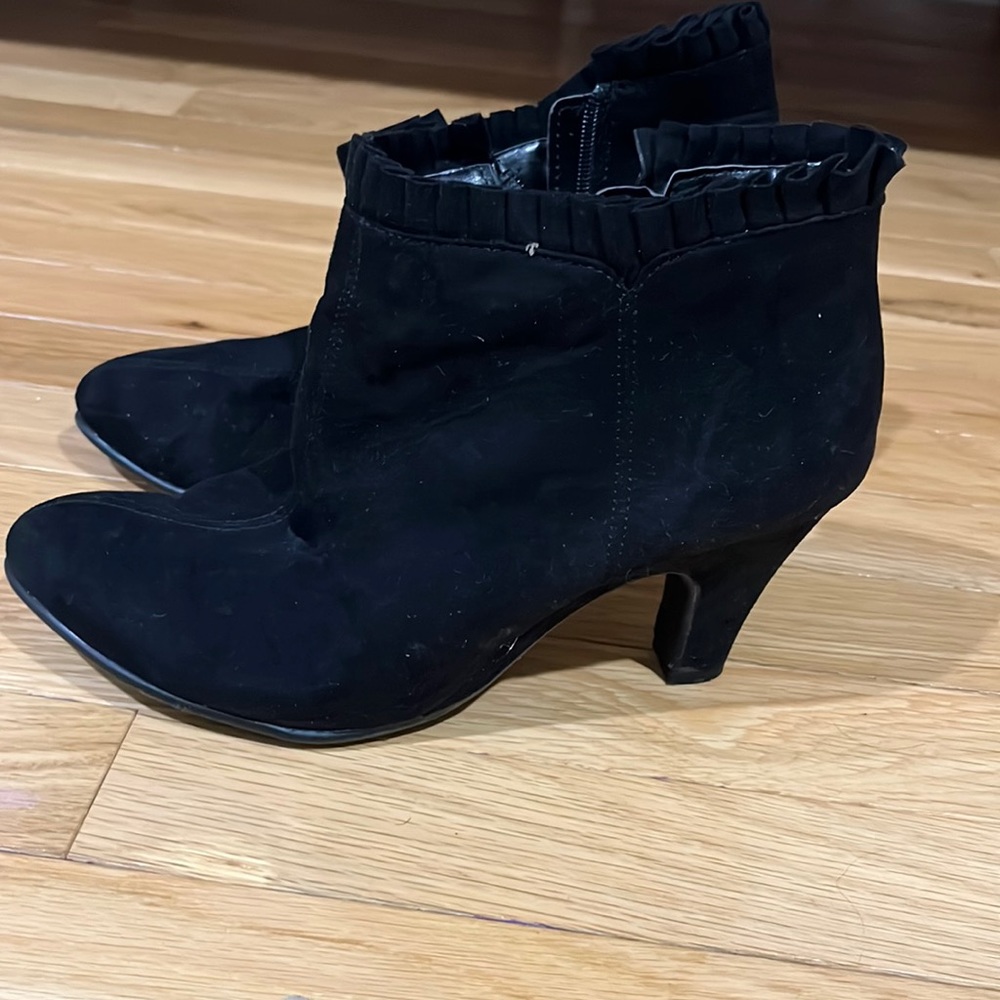 Black Suede Booties